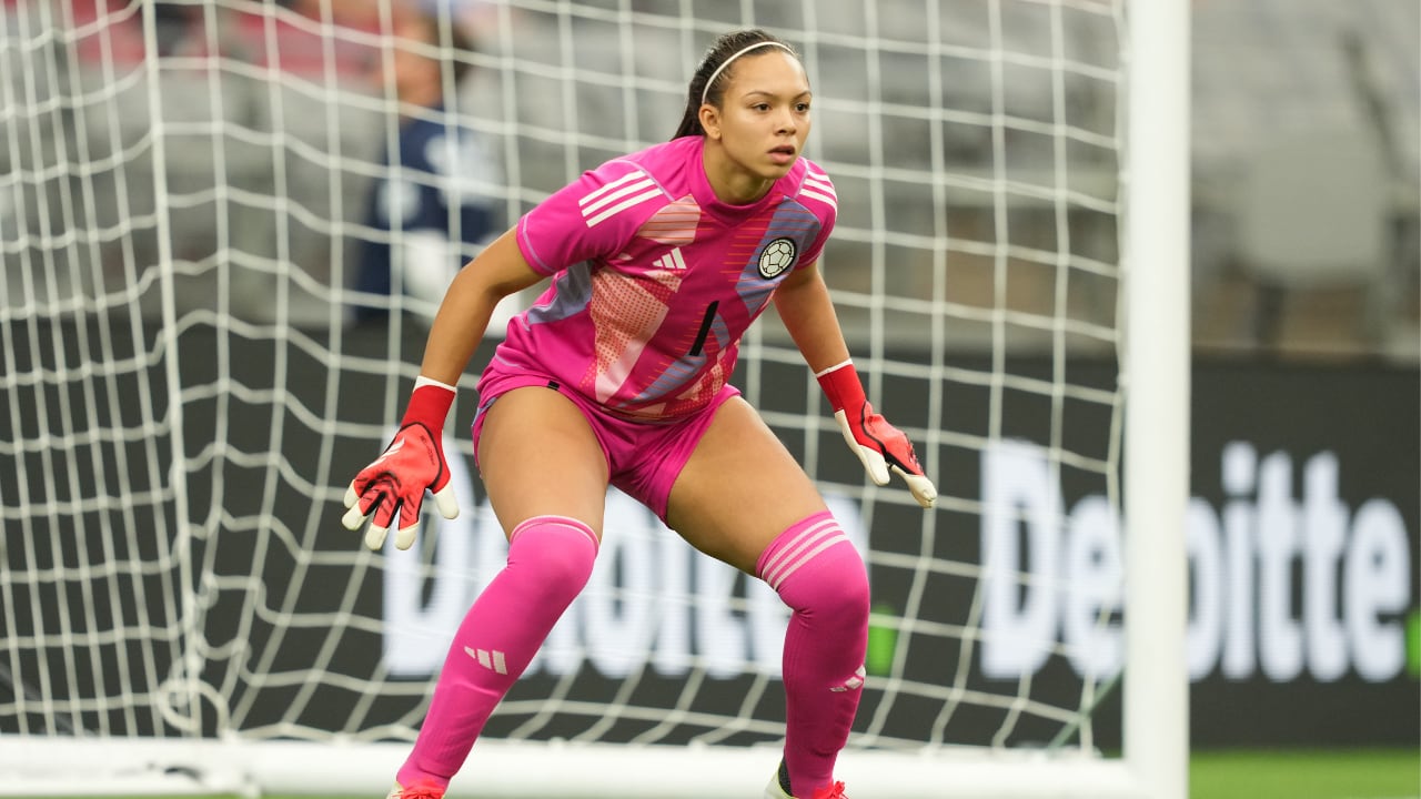 Luis Agudelo, portera que se perfila a ser titular con Colombia en el Mundial Femenino Sub-20 2026.
