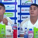 Daniel Cataño, sorprendido en rueda de prensa tras el Millonarios vs. Unión Magdalena.