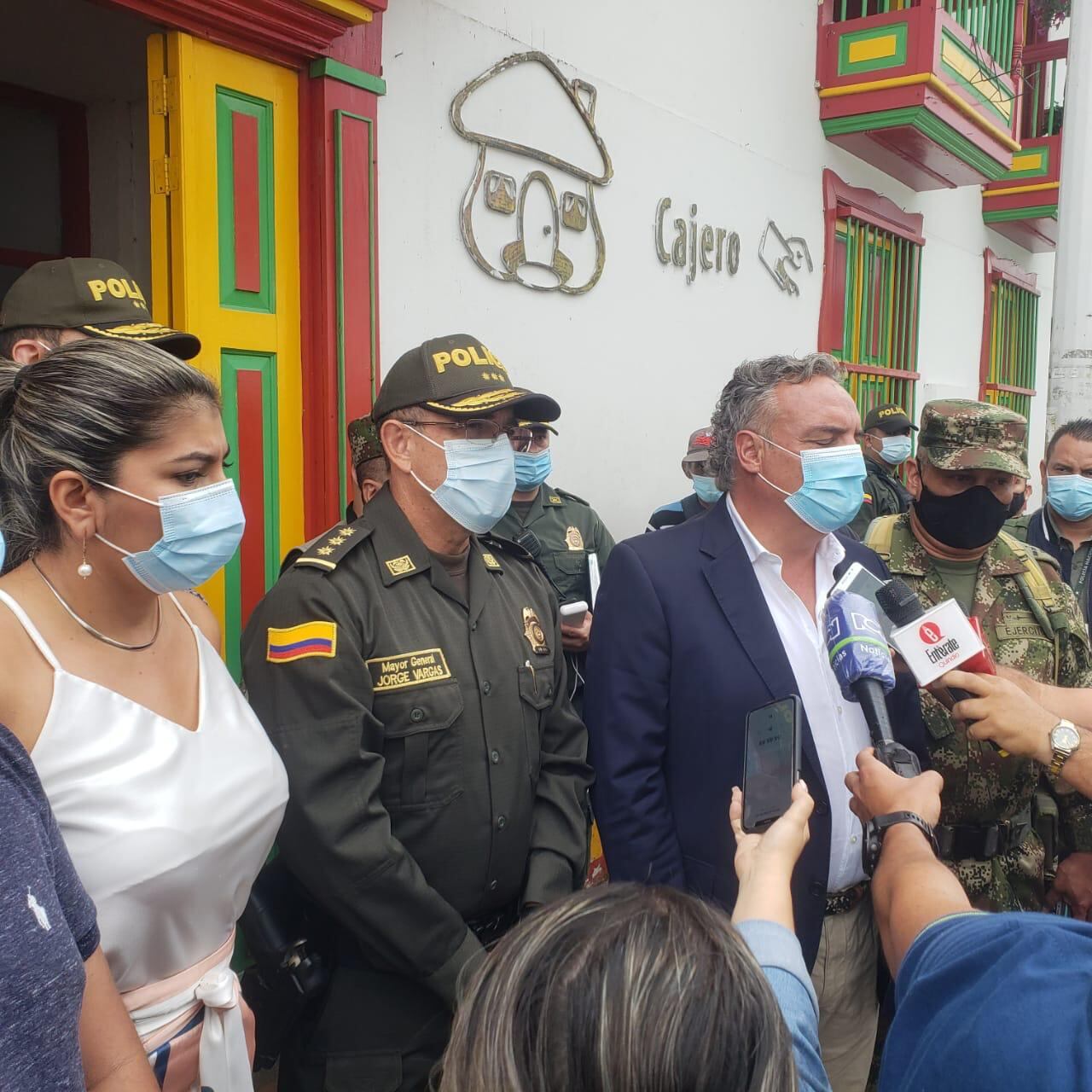 Declaraciones durante el consejo de seguridad extraordinario en Circasia, Quindío. Abril de 2021.