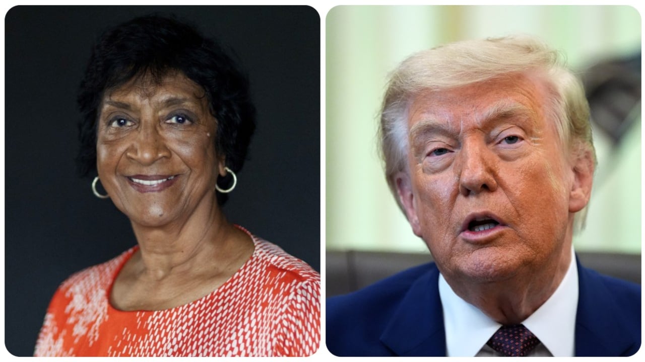 Navi Pillay y Donald Trump.