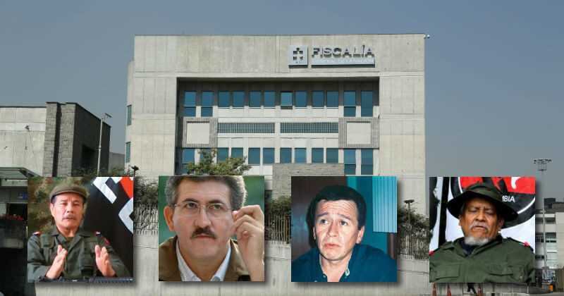 Miembros del COCE del ELN: 'Gabino', 'Antonio García', Pablo Beltrán' y 'Ramiro Vargas'.