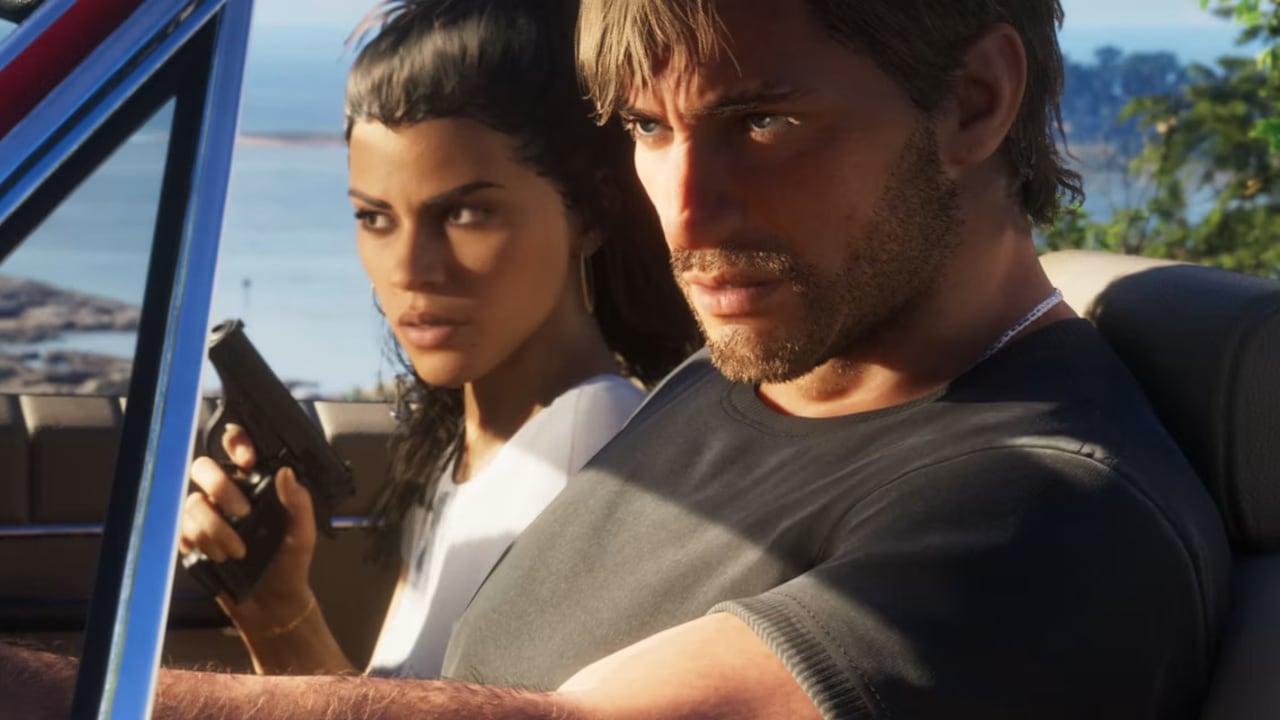 Lucia y Jason en una captura de pantalla de Grand Theft Auto VI. Rockstar Games