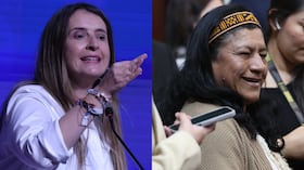 Aída Quilcué y Paloma Valencia.