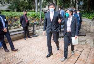 Alcaldesa Claudia López y Ministro de Justicia Wilson Ruíz