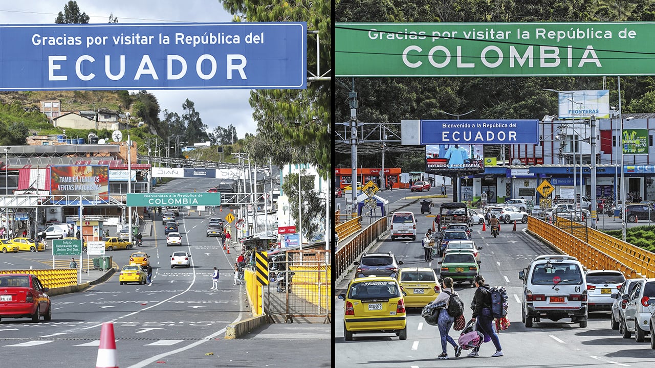 En el puente de Rumichaca hoy circulan muchos menos vehículos y carga que durante la pandemia, mientras que el puente San Miguel está cerrado desde el año pasado.