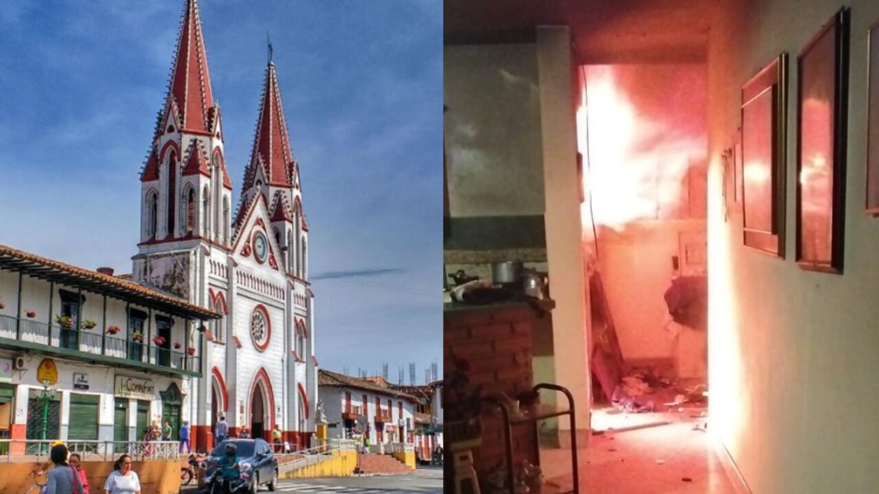 Incendio al interior de una vivienda del municipio de La Ceja, Antioquia.
