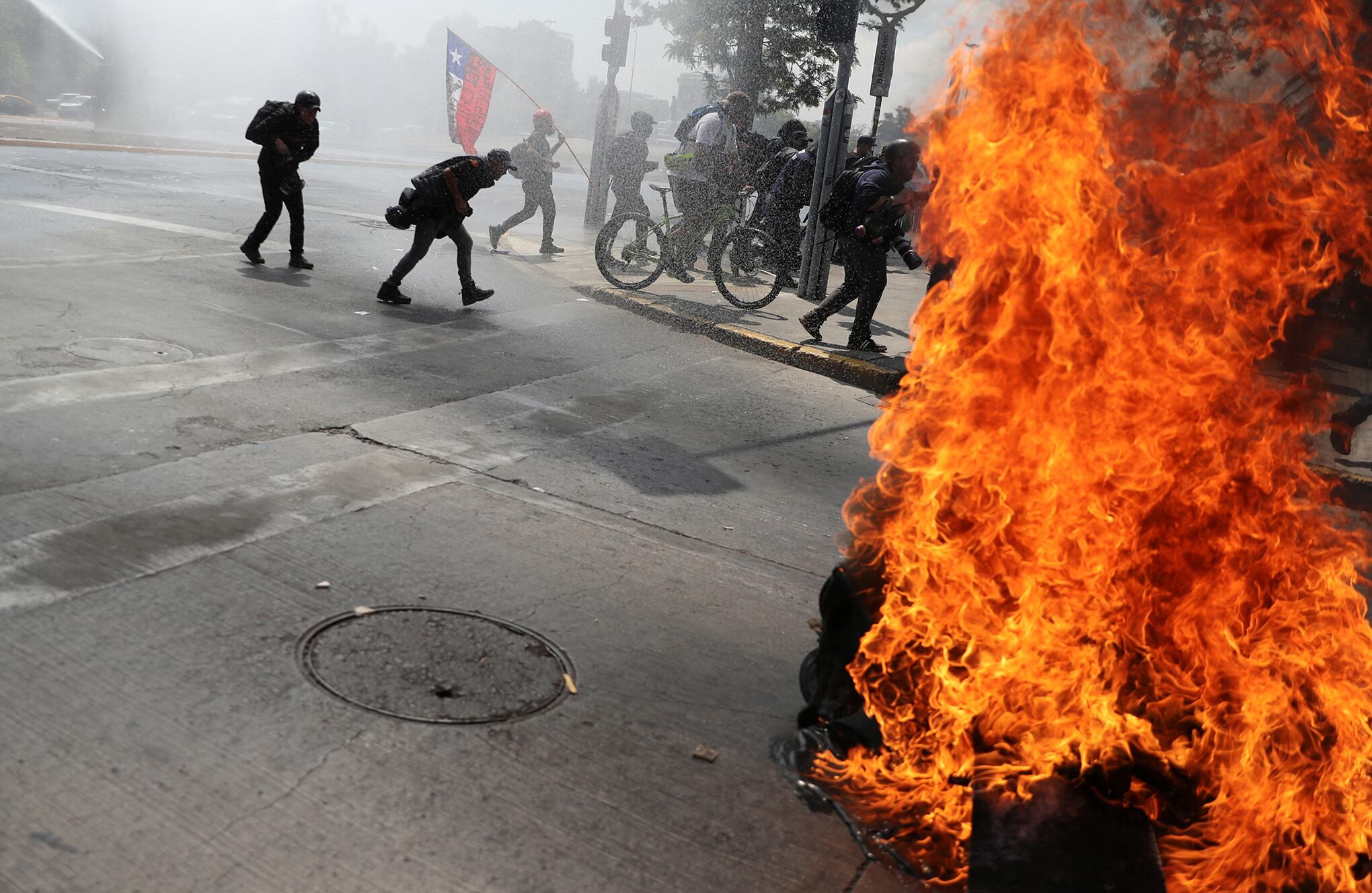 En imágenes : Enfrentamientos en Chile.