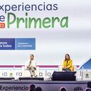 Peter Siegenthaler, gerente del Banco Mundial en el país; Daniel Palacios, ministro del Interior; María Juliana Ruiz, primera dama de la nación, y Lina Arbeláez, directora general del ICBF.