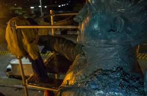 Estatua de Simón Bolívar ubicada en monumento a Los Héroes