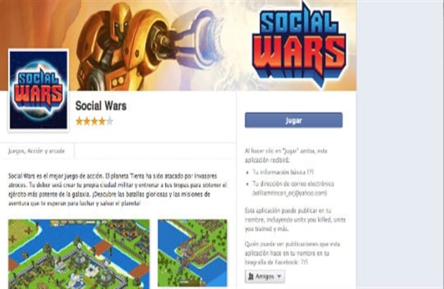 5,1 millones de usuarios juegan Social Wars. Se trata de construir una ciudad militar, con soldados entrenados que puedan defenderse de los invasores.