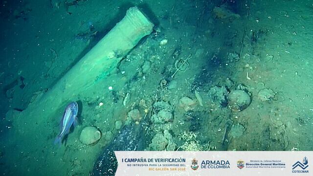 Galeón San José, estos son algunos de los restos que hacen parte de este Patrimonio Cultural.