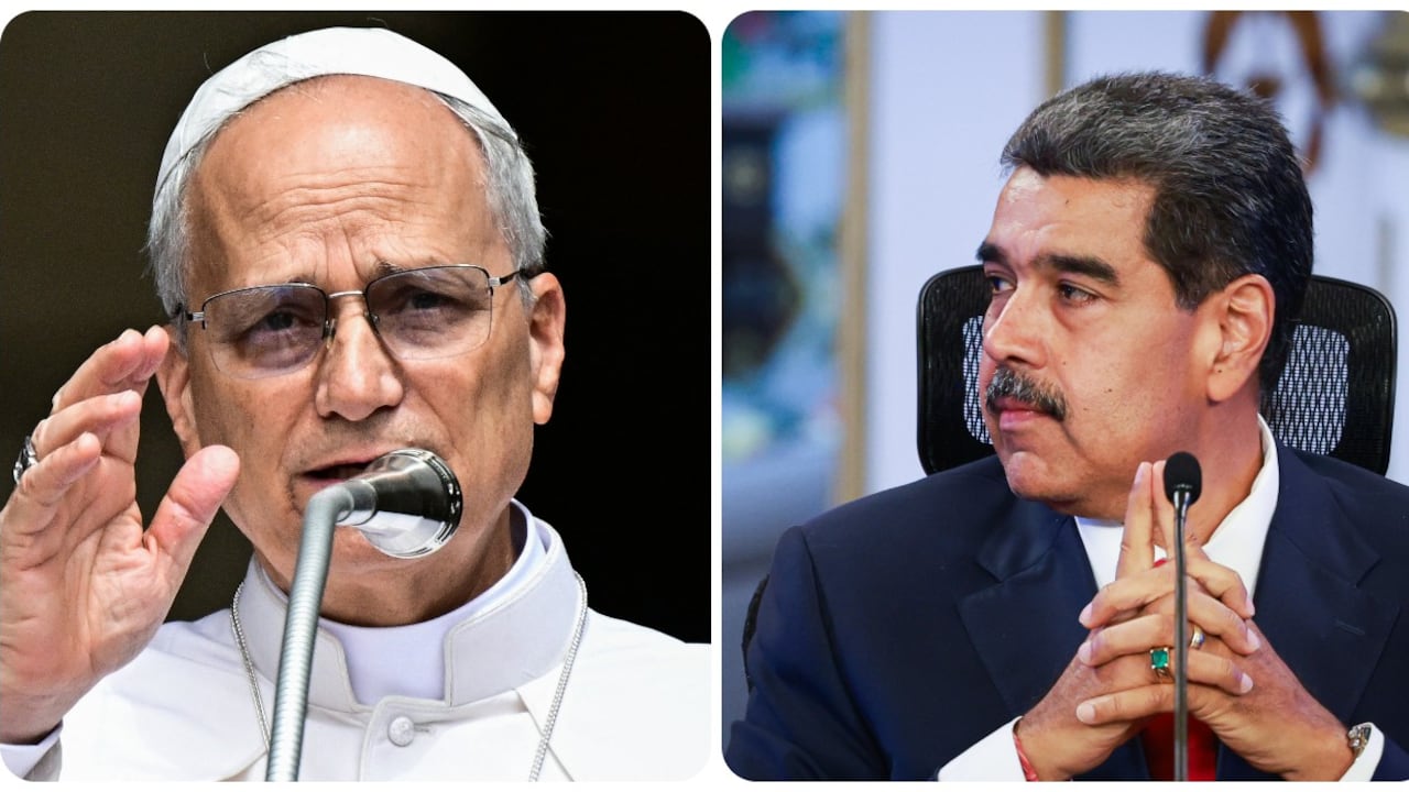Papa León XIV y Nicolás Maduro