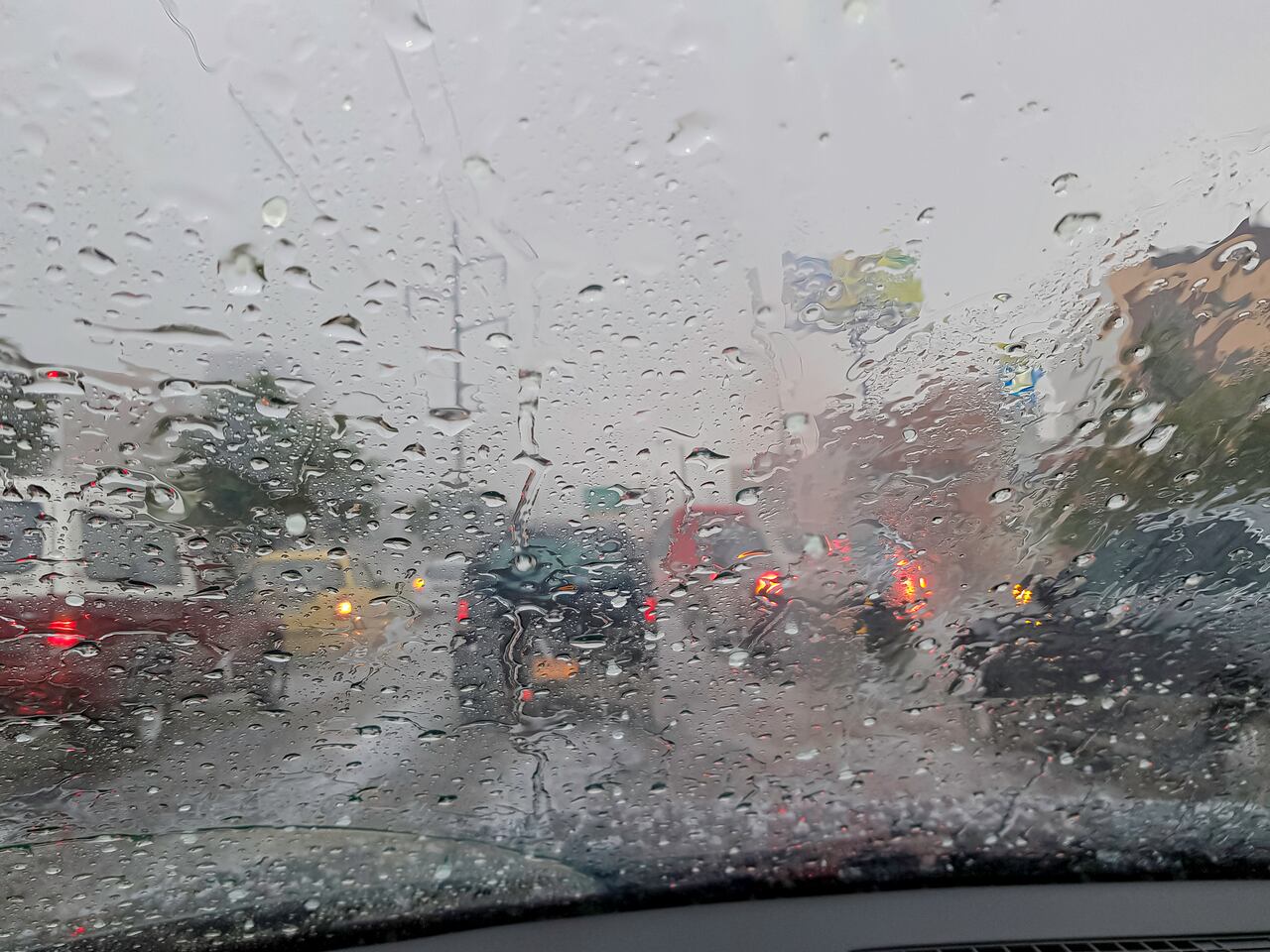 Foto de referencia de las lluvias en Bogotá