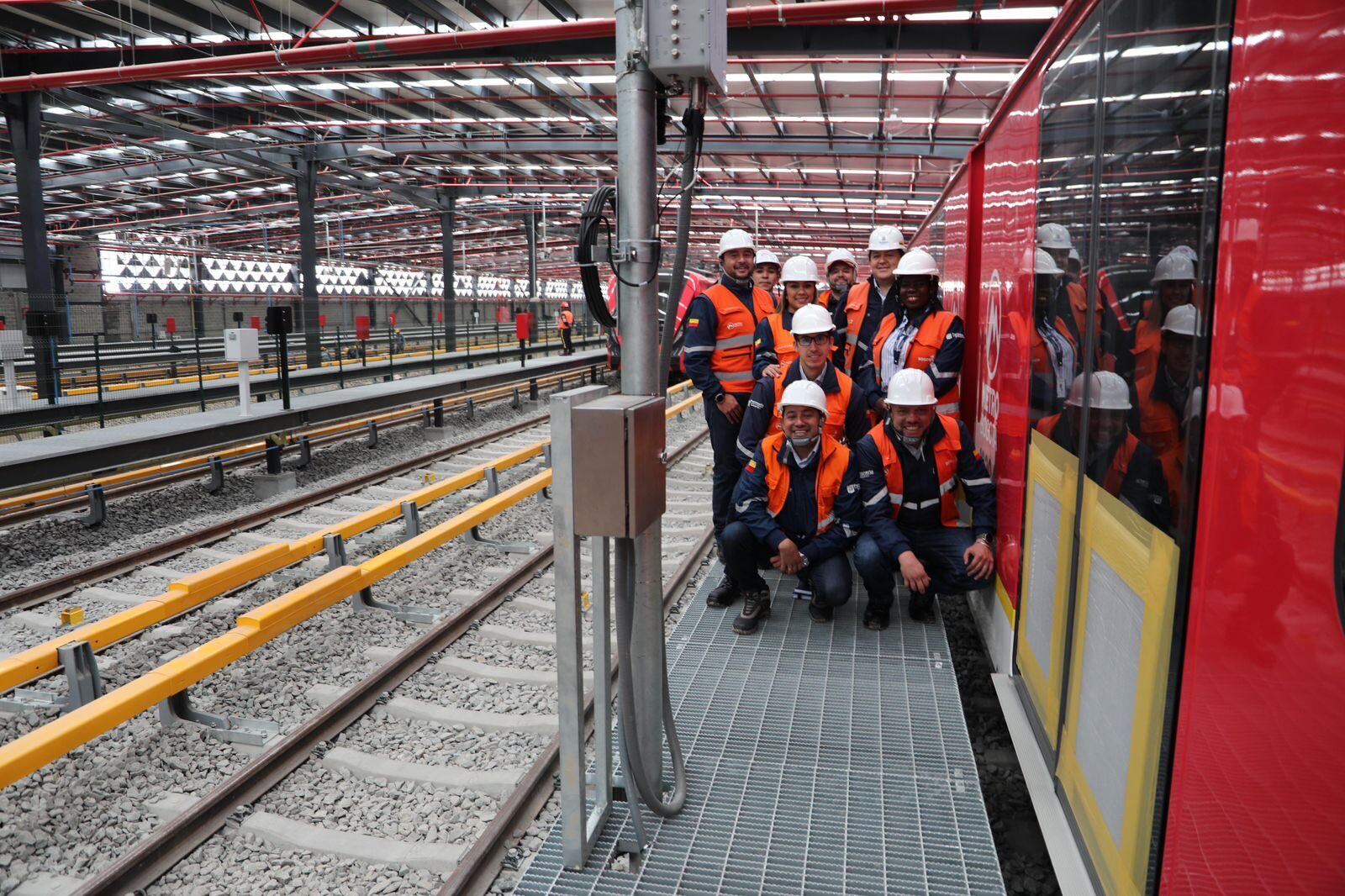 Personería verificó avance de las obras del metro de Bogotá.