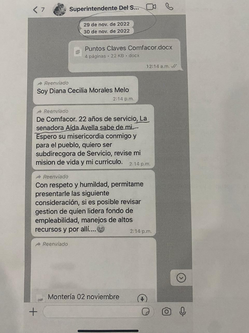 Chats superintendente