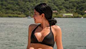 Jenny López, novia de Jhonny Rivera posó en vestido de baño