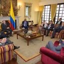 El canciller Luis Gilberto Murillo se reunió con representantes de los distintos países.