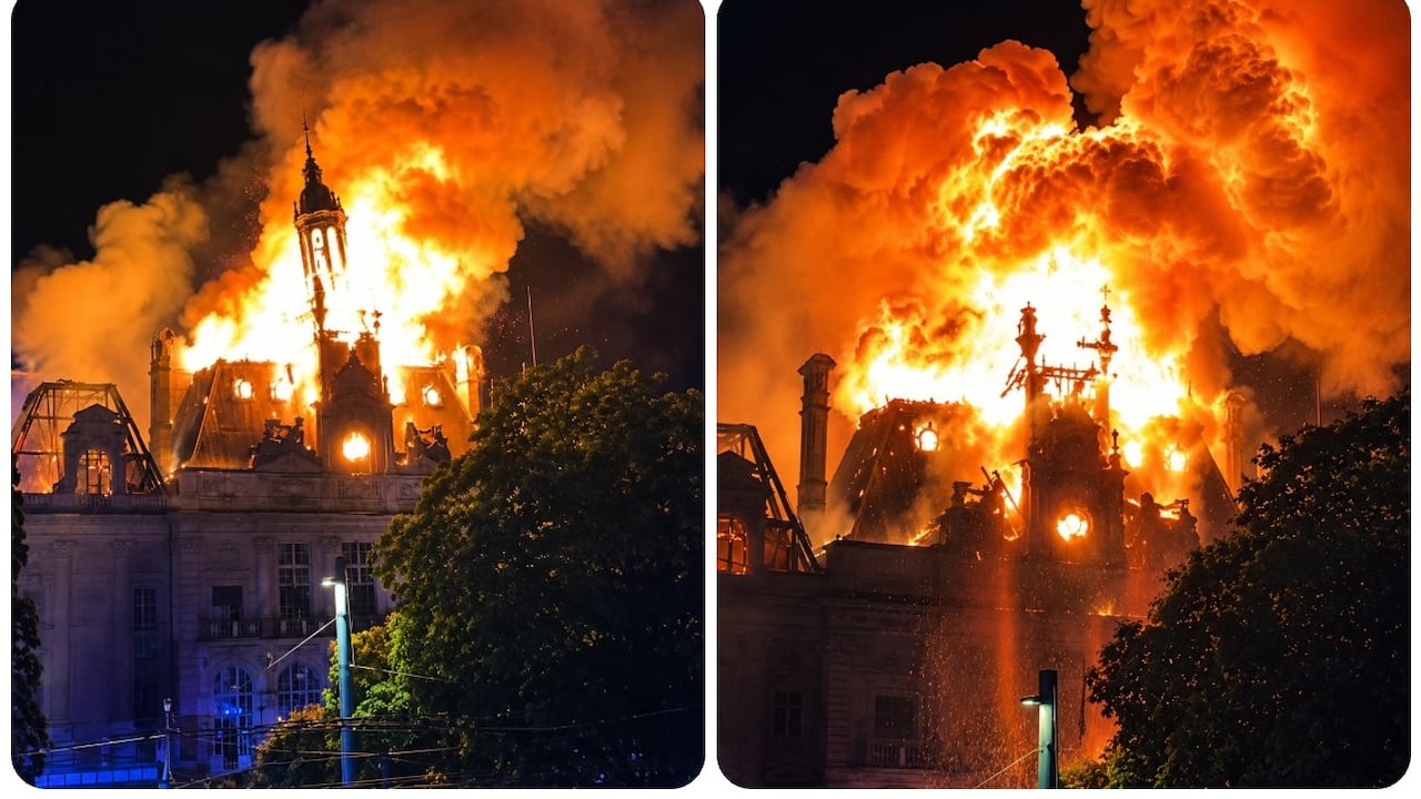 El incendio fue provocado en el margen de la movilización nacional del 17 de octubre.
