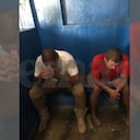 Colombianos detenidos en Haití.