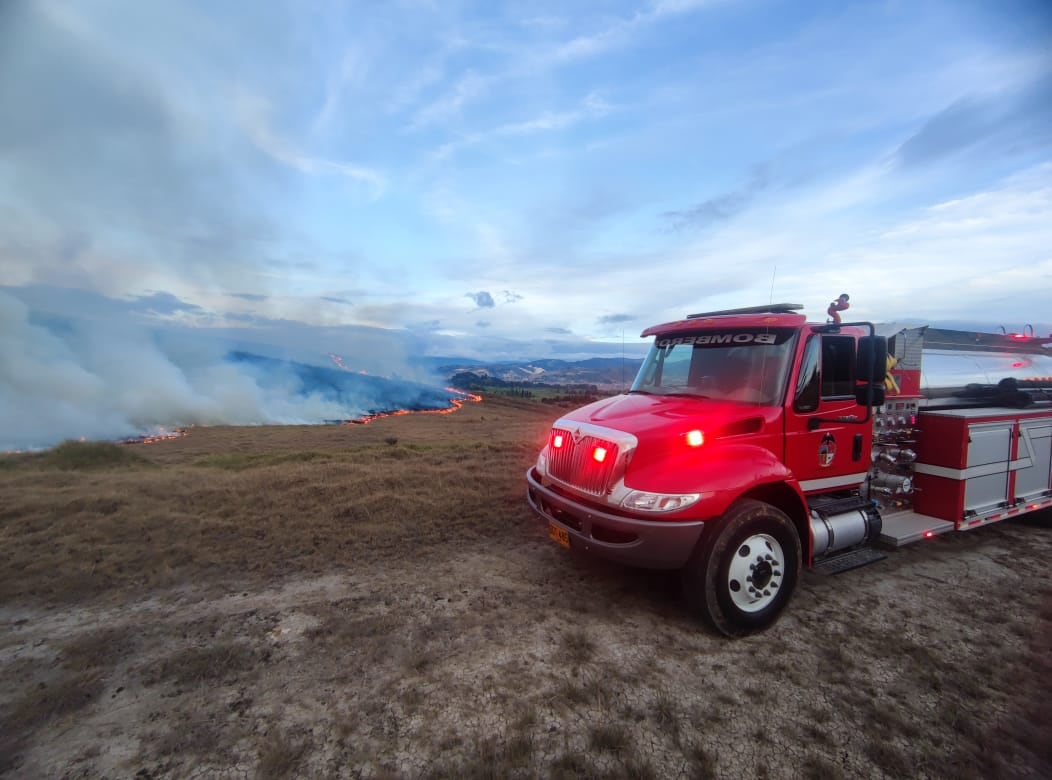 Incendio forestal en Soacha
