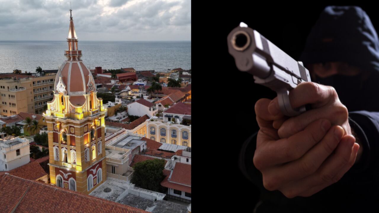 Reportan robo a mano armada en centro histórico de Cartagena.