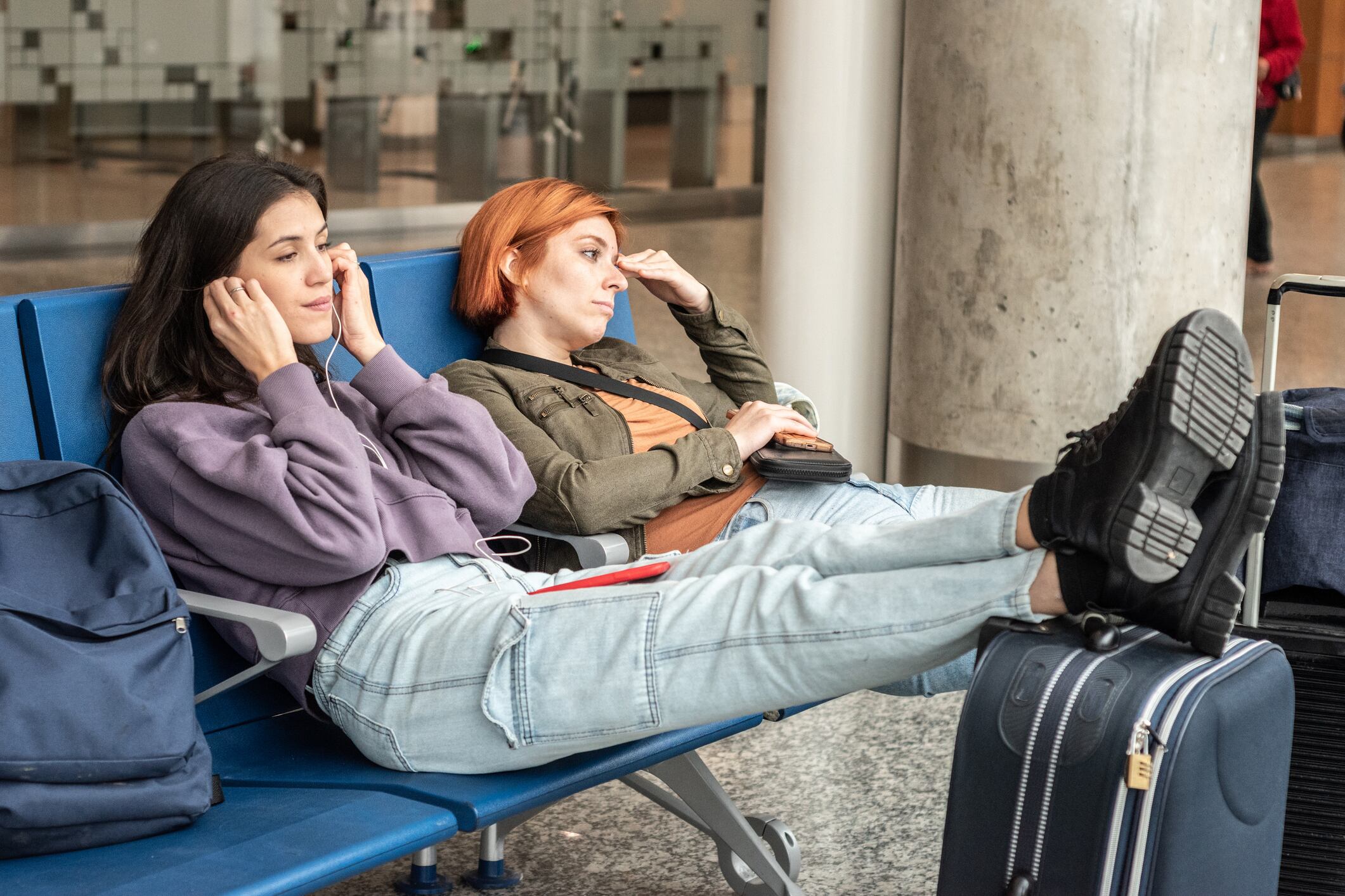 Persona en el aeropuerto