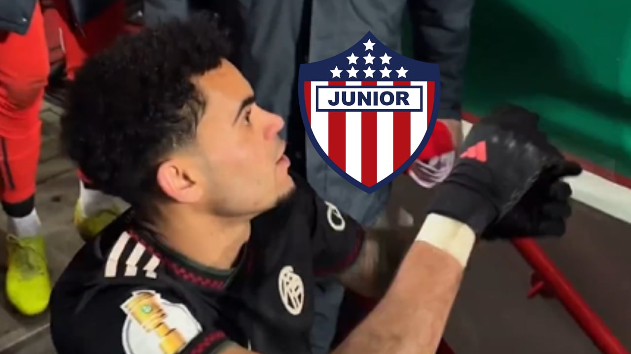 Luis Díaz tuvo un gesto que los hinchas de Junior celebraron.