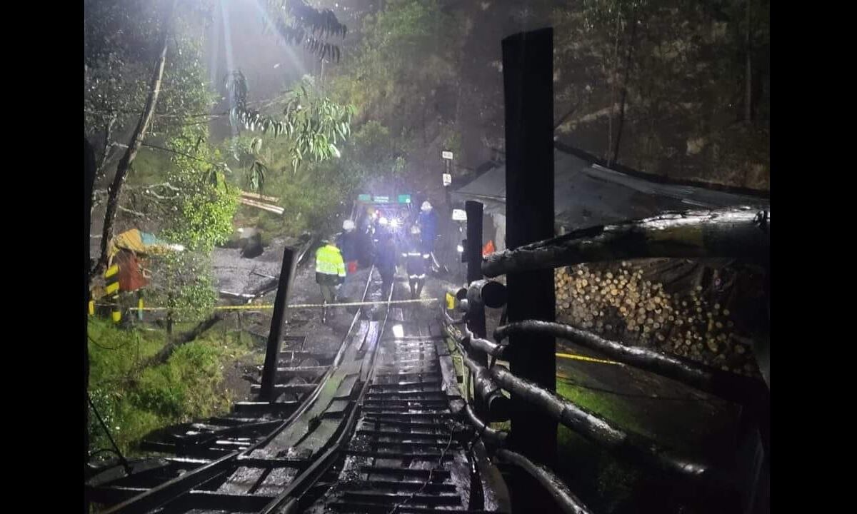 Explosión en mina de Carbón. Foto: Matinal Noticias Boyacá