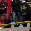 Imagen tomada de video de WMTW que muestra presencia policial en el lugar de un tiroteo, el 13 de julio de 2026, en Biddeford, Maine.