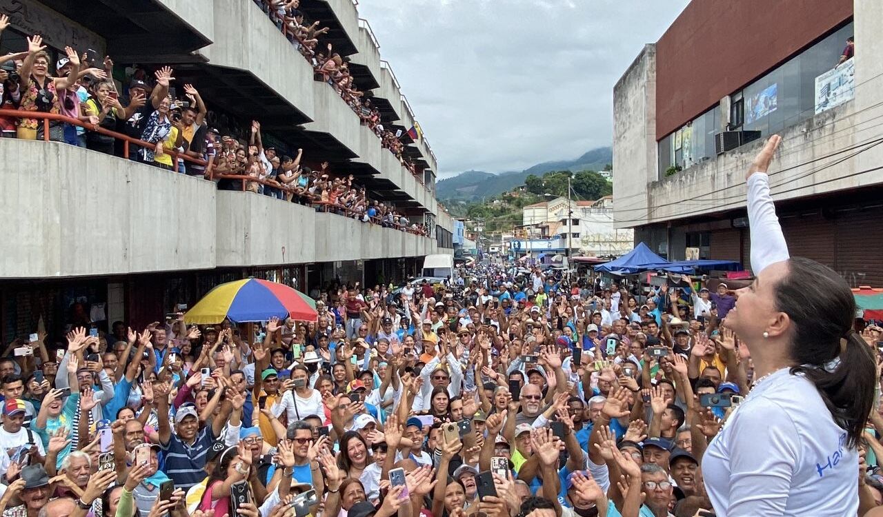 María Corina Machado confirmó que el próximo 23 de junio se inscribirá como candidata a la presidencia de Venezuela