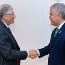 Presidente Iván Duque y el fundador de Microsoft Bill Gates.