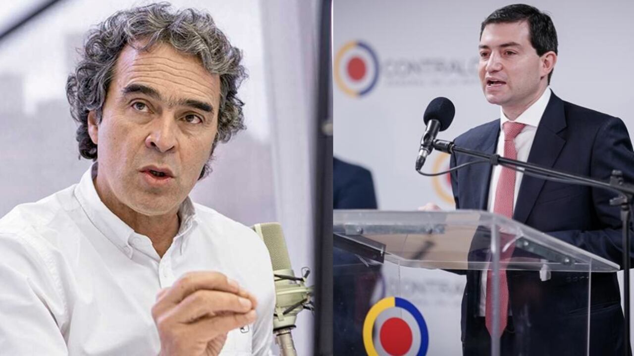Precandidato Sergio Fajardo y Carlos Felipe Córdoba, contralor general de la República.