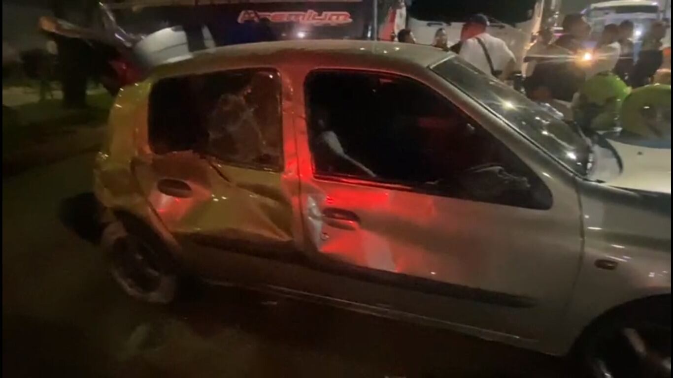 El choque múltiple se registró en la avenida circunvalar