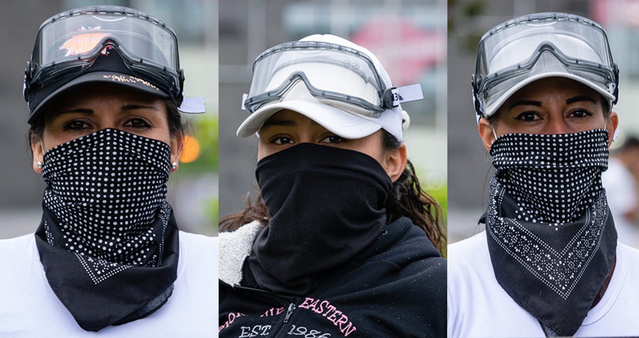 Más de 20 madres cabeza de familia, de distintas edades, conforman el grupo civil "Madres de la primera línea". En su mayoría provienen de las localidades de Kennedy y Bosa.