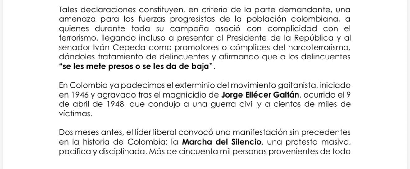 Luis Guillermo Pérez y algunos de sus argumentos en la demanda de nulidad contra la elección de Abelardo De La Espriella.
