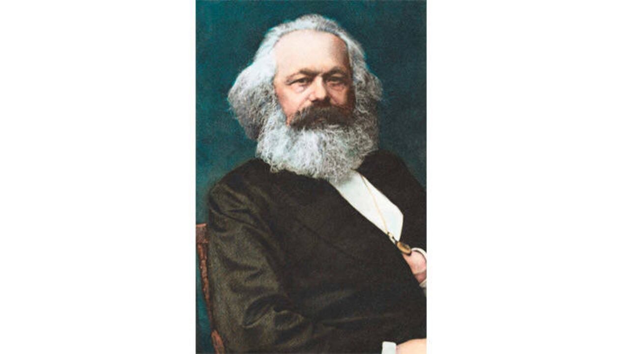 Un retrato de Karl Marx (1818-1883). Getty Images.