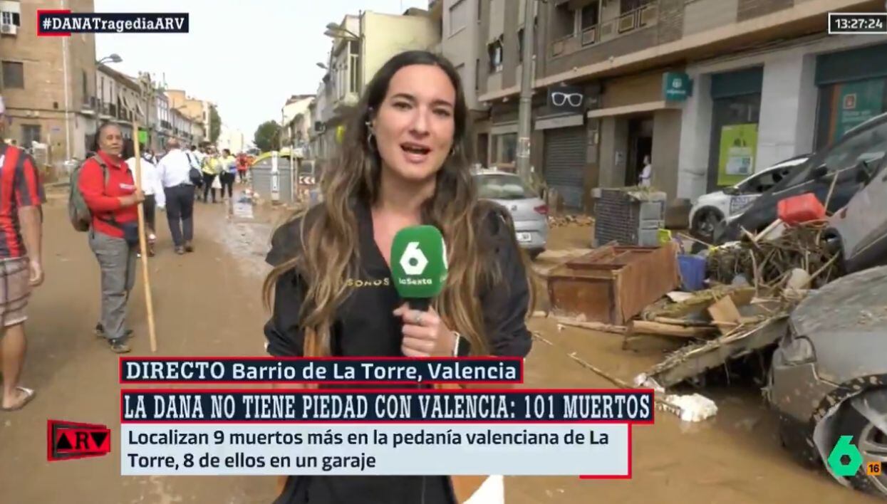 Amelia Bonell, periodista del medio de comunicación la Sexta