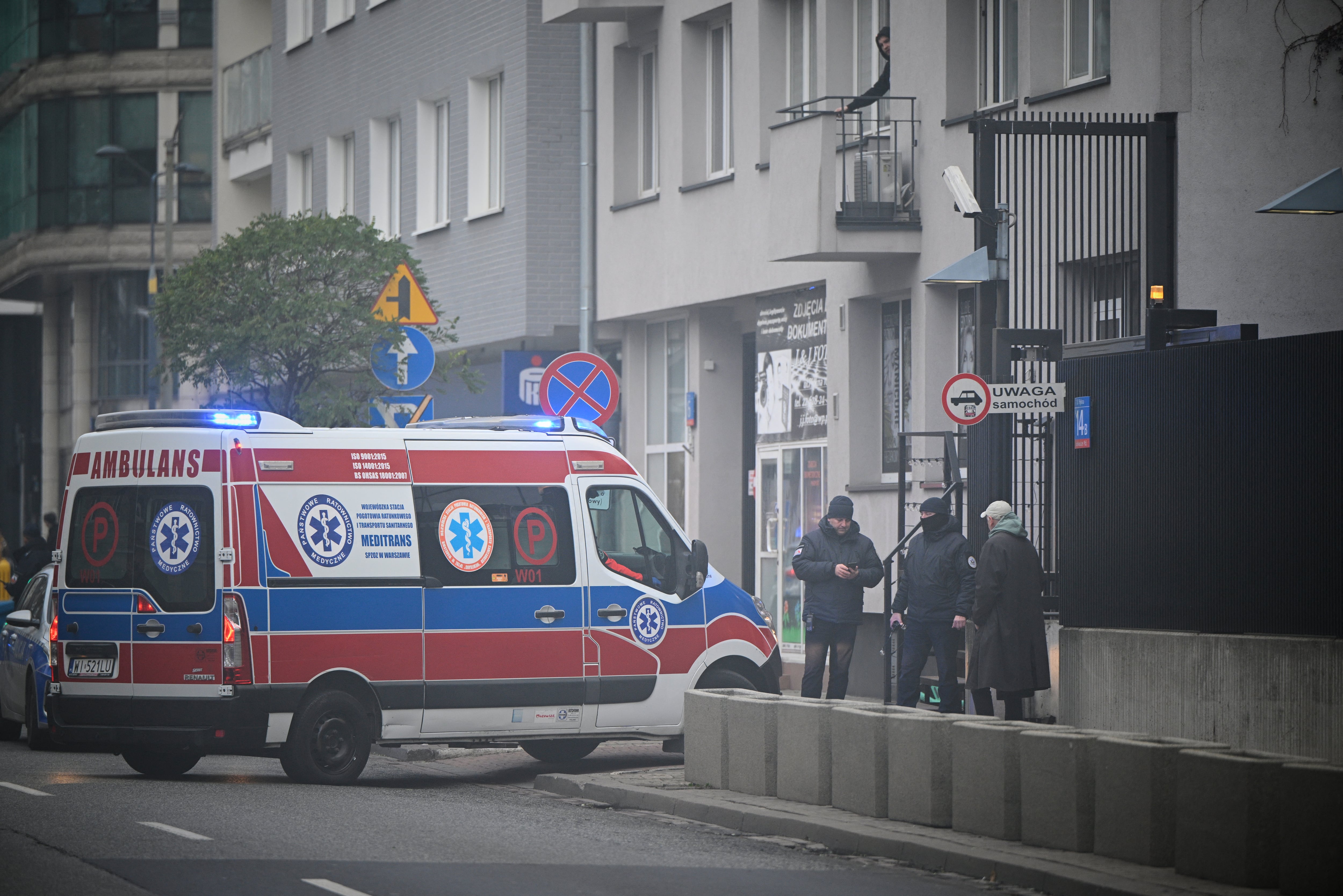 Ambulancia en Varsovia.