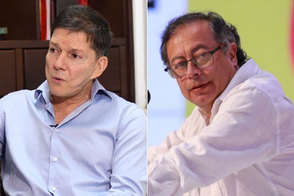 Wilson Ruiz y Gustavo Petro. FOTO: Semana y Cortesía Presidencia