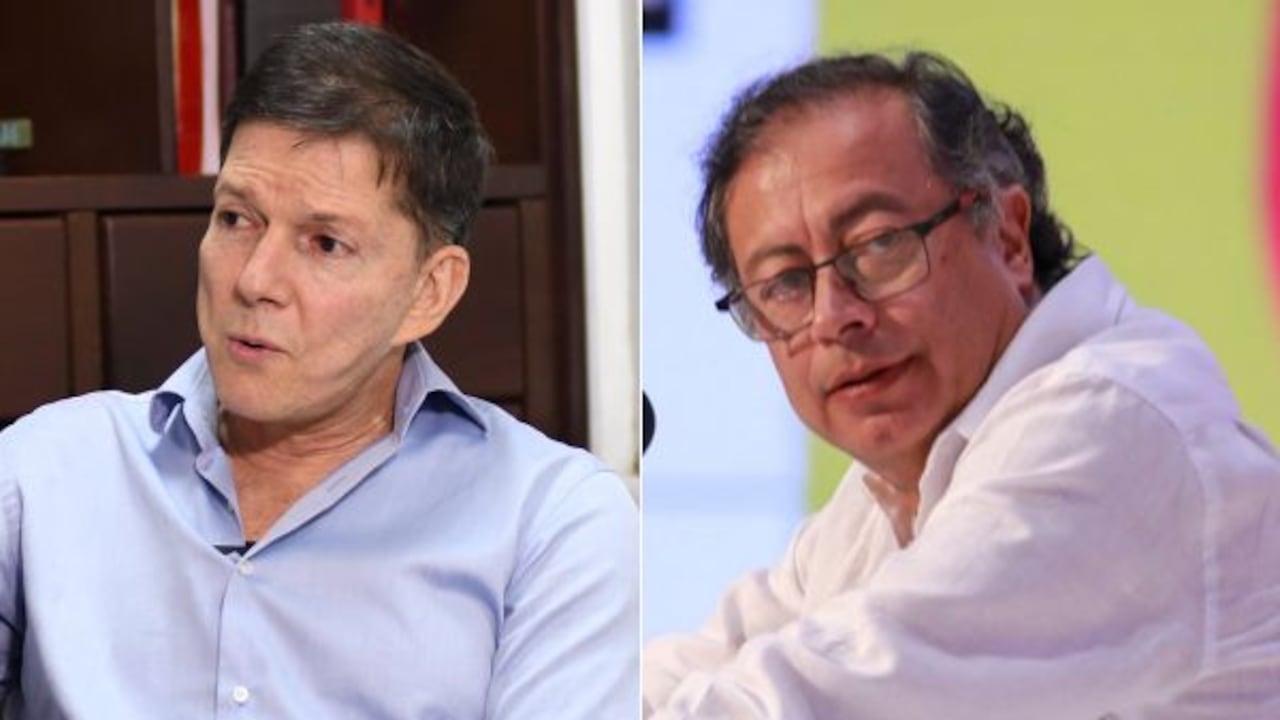 Wilson Ruiz y Gustavo Petro.