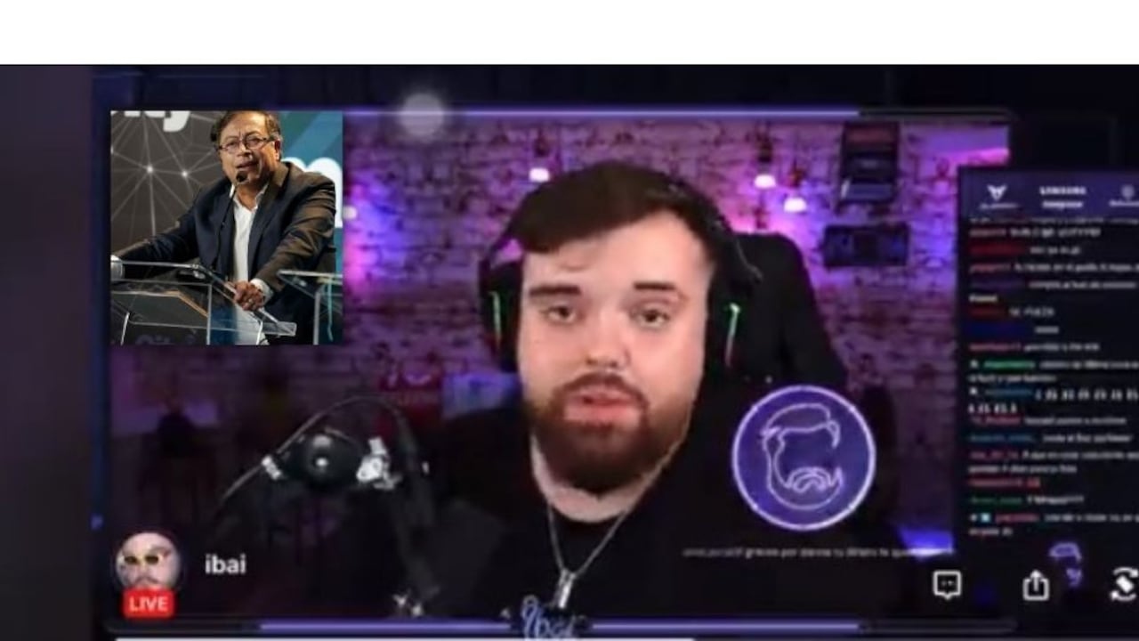 El streamer Ibai mencionó a Petro en una de sus transmisiones y causó miles de reacciones.