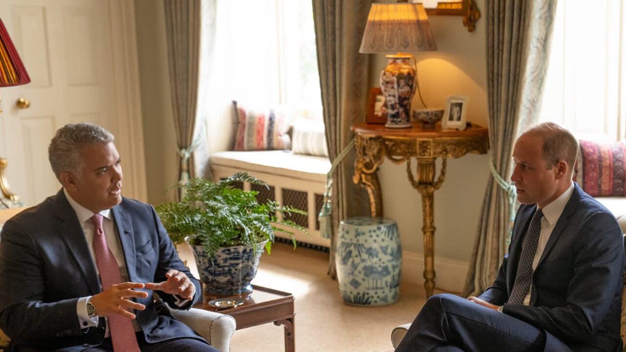 Presidente Iván Duque con el príncipe William