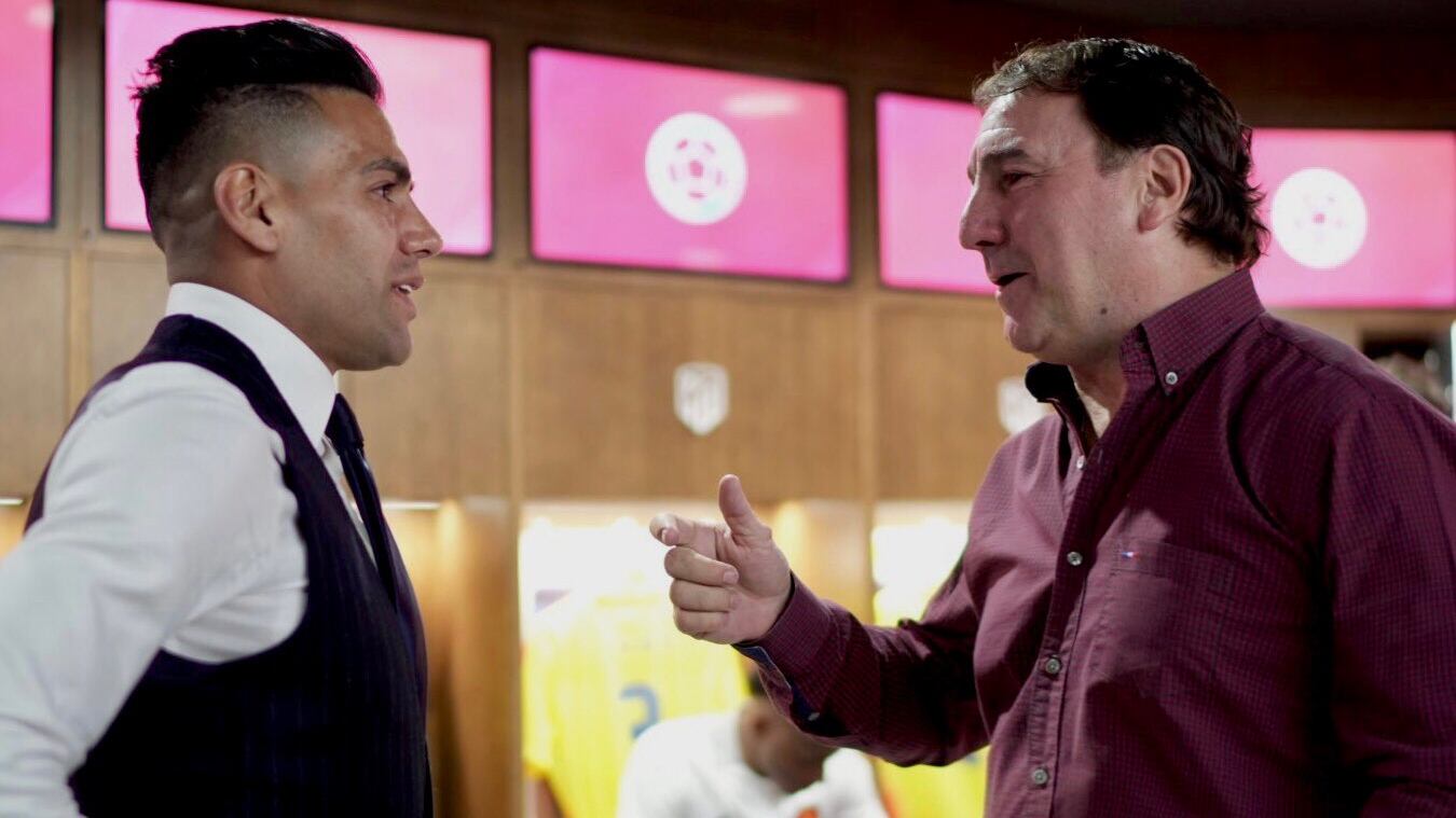 Falcao García acompañó a la Selección Colombia en el triunfo ante Rumania.