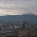 Vista desde Manizales del Volcán Nevado del Ruiz.