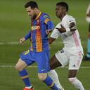 Real Madrid vs. Barcelona por la Liga Española.