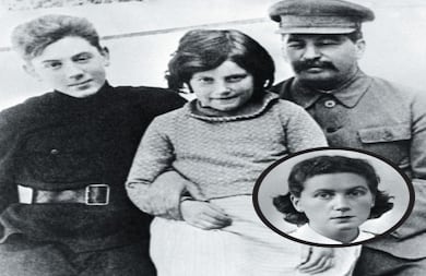 La relación entre José Stalin y su hija Svetlana fue de cariño en la infancia de la pequeña. Pero en 1967, desertó a Estados Unidos.