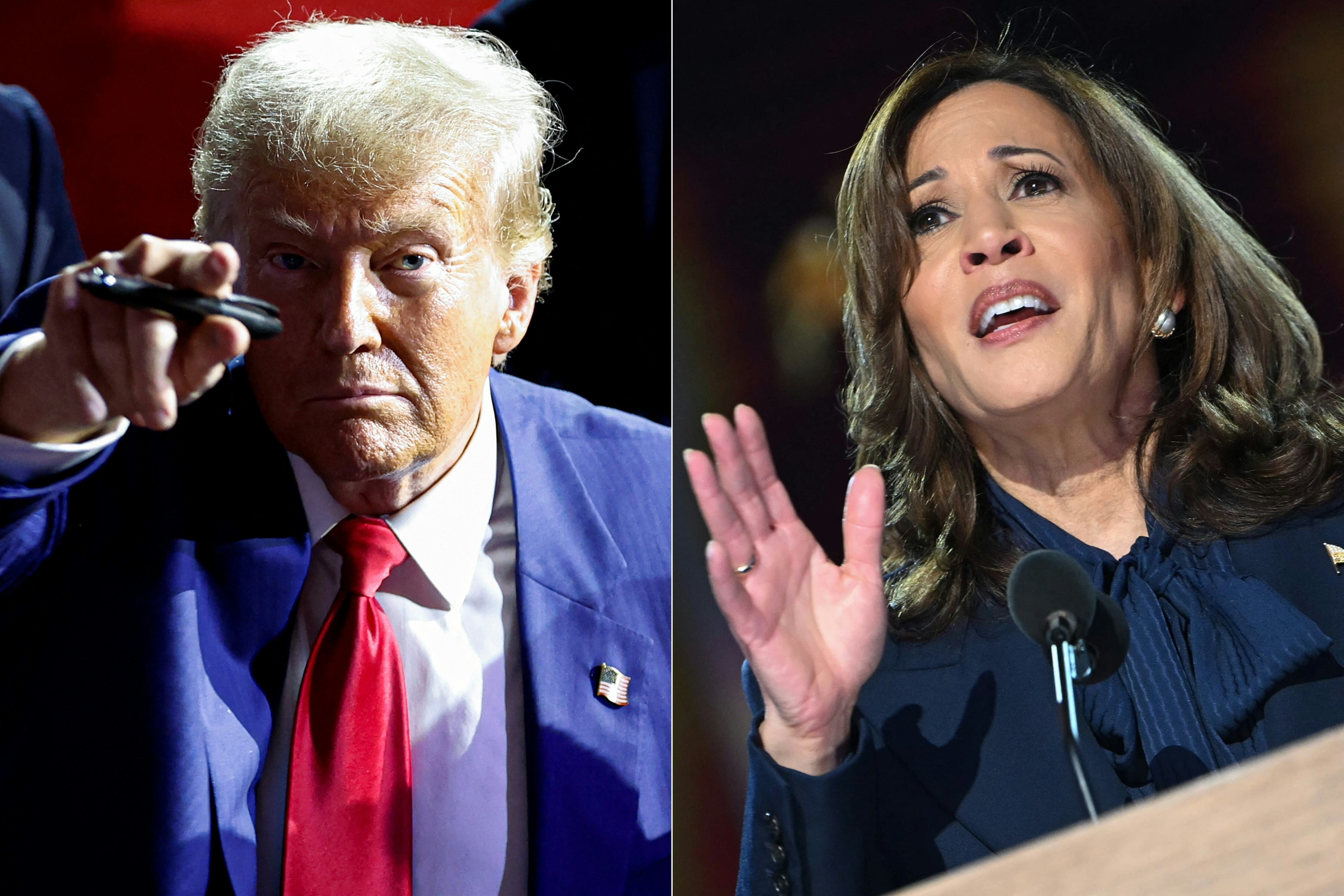Kamala Harris y Donald Trump