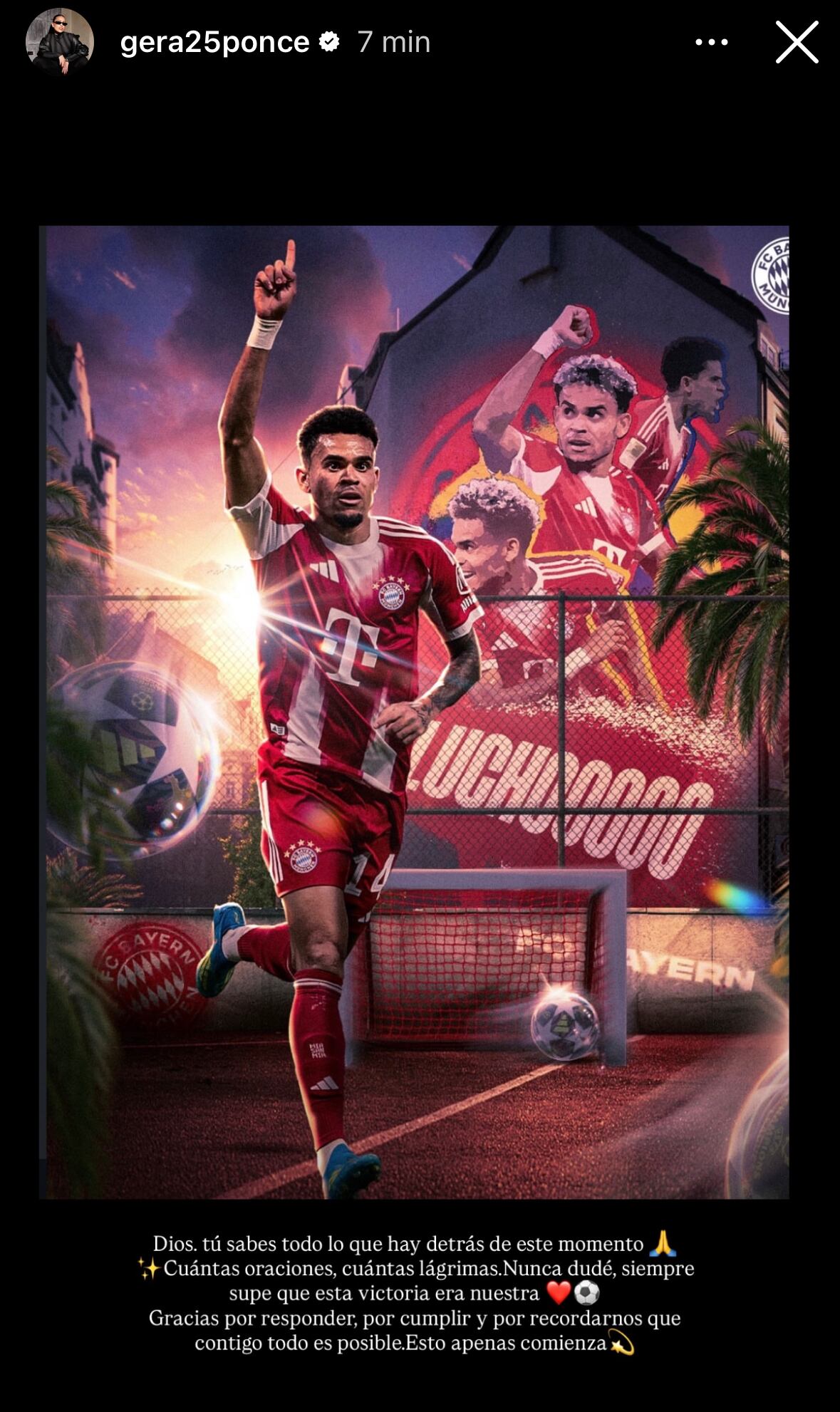 La reacción de Geraldine Ponce al triunfo de Luis Díaz con el Bayern Múnich.