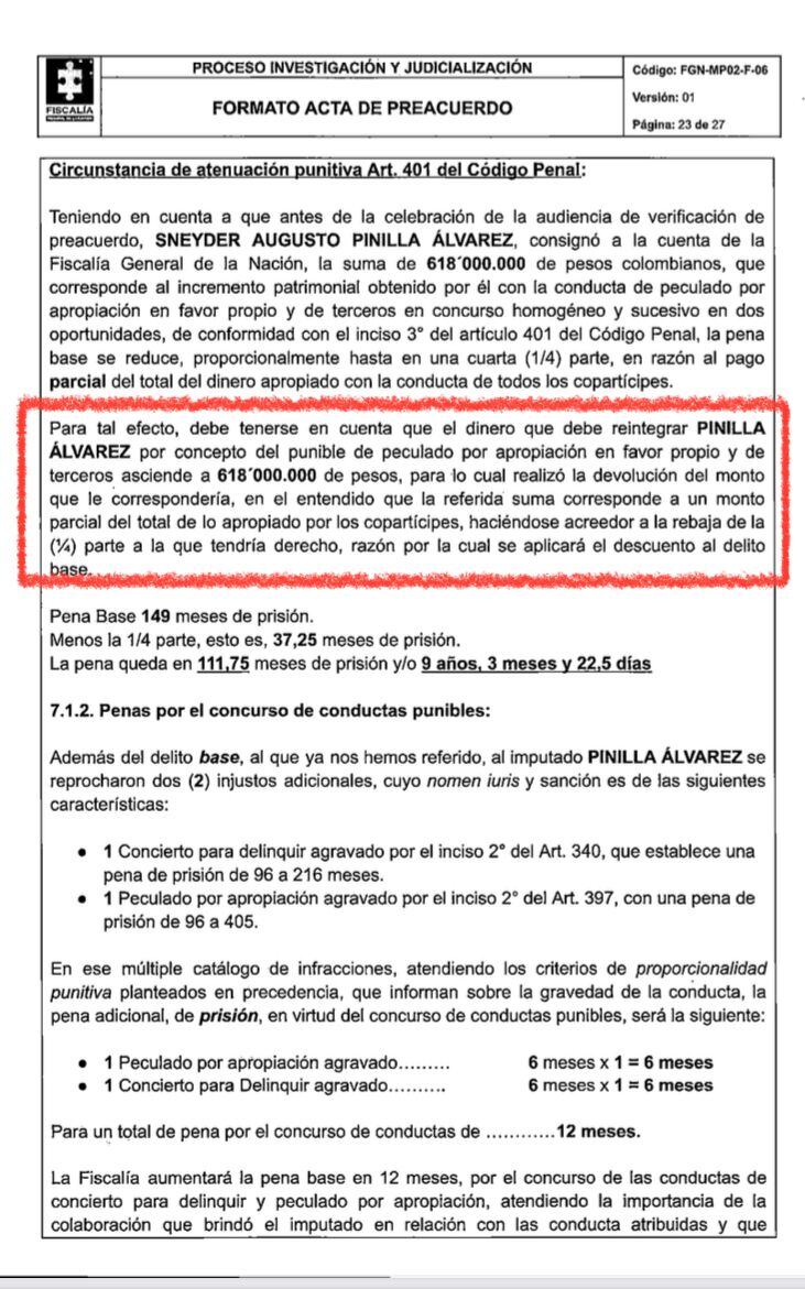 El exsubdirector de la UNGRD busca que un juez avale el acuerdo y se fijen los años que tendrá en la cárcel. Aquí el documento.