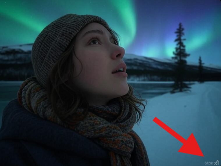 Cada imagen creada con Grok lleva una marca de agua que permite rastrear su origen y confirmar que fue generada por inteligencia artificial.